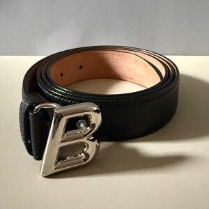 Bally B Buckle Leather Belt Women’s Adjustable